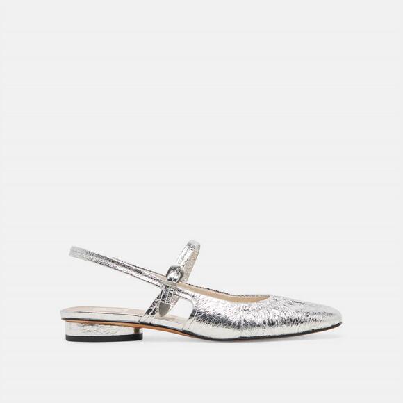 NEW DOLCE VITA women\'s rianne flats in silver